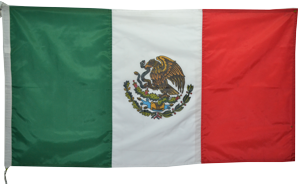 Bandera de México para exterior 2 x 3.50