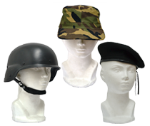 Gorras, cascos y boinas para militares