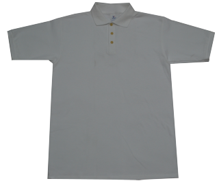 Playera blanca tipo polo